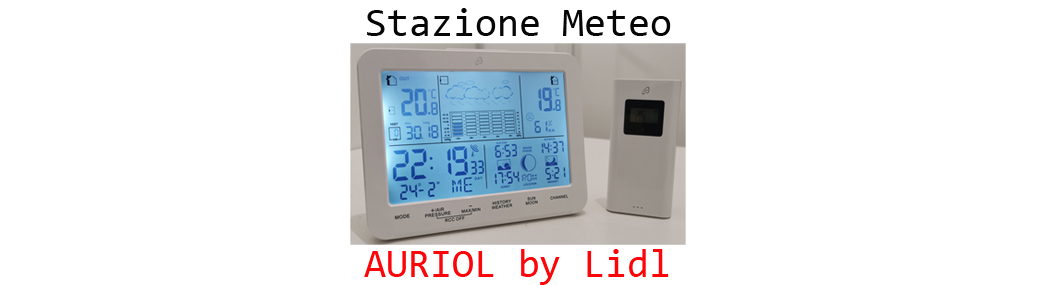 Auriol IAN 345566 Radio Controlled Weather Station by Lidl 